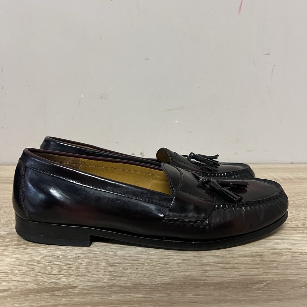 Cole Haan Men's Size 11 B Burgundy Tassel Loafers Slip on Shoes style 03507